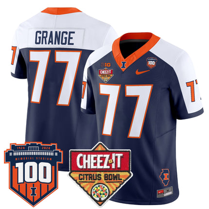 Men's Illinois Fighting Illini 2025 Cheez-It Citrus Bowl Patch Vapor Limited Jersey - All Stitched
