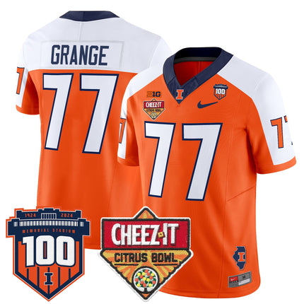 Men's Illinois Fighting Illini 2025 Cheez-It Citrus Bowl Patch Vapor Limited Jersey - All Stitched