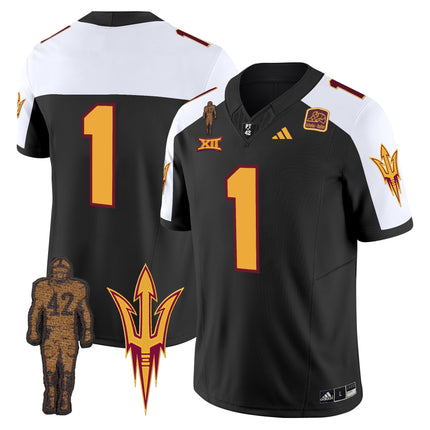 Men's Arizona State Sun Devils 2024 Pat Tillman Honoring Patch Vapor Limited Jersey - All Stitched