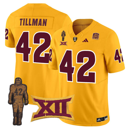Men's Arizona State Sun Devils 2024 Pat Tillman Honoring Patch Vapor Limited Jersey - All Stitched