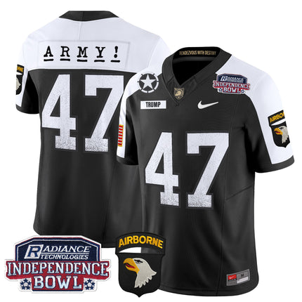 Men's Army Black Knights Independence Bowl Patch 2024 Vapor Limited Jersey - All Stitched