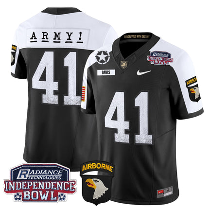 Men's Army Black Knights Independence Bowl Patch 2024 Vapor Limited Jersey - All Stitched