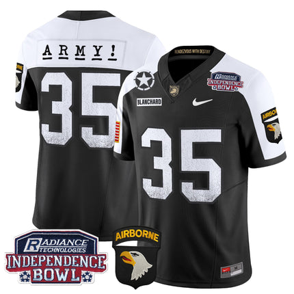 Men's Army Black Knights Independence Bowl Patch 2024 Vapor Limited Jersey - All Stitched