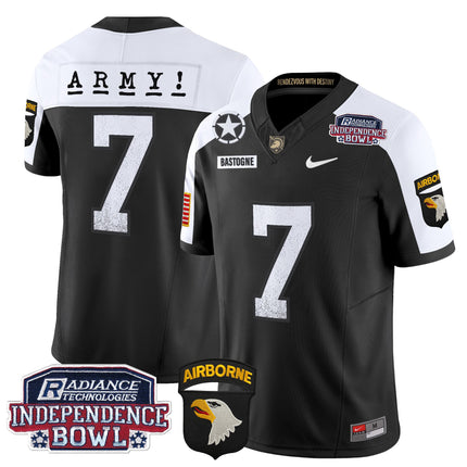 Men's Army Black Knights Independence Bowl Patch 2024 Vapor Limited Jersey - All Stitched