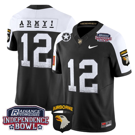 Men's Army Black Knights Independence Bowl Patch 2024 Vapor Limited Jersey - All Stitched
