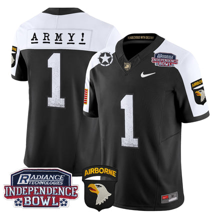 Men's Army Black Knights Independence Bowl Patch 2024 Vapor Limited Jersey - All Stitched