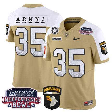 Men's Army Black Knights Independence Bowl Patch 2024 Vapor Limited Jersey - All Stitched