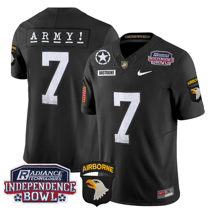 Men's Army Black Knights Independence Bowl Patch 2024 Vapor Limited Jersey - All Stitched