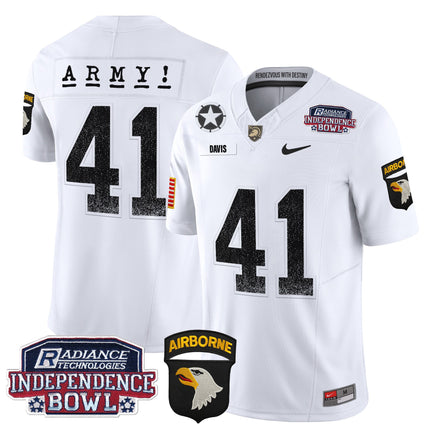 Men's Army Black Knights Independence Bowl Patch 2024 Vapor Limited Jersey - All Stitched