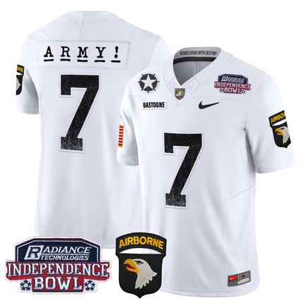 Men's Army Black Knights Independence Bowl Patch 2024 Vapor Limited Jersey - All Stitched