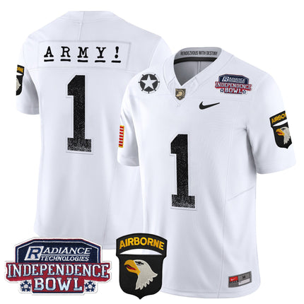 Men's Army Black Knights Independence Bowl Patch 2024 Vapor Limited Jersey - All Stitched