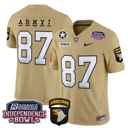 Men's Army Black Knights Independence Bowl Patch 2024 Vapor Limited Jersey - All Stitched