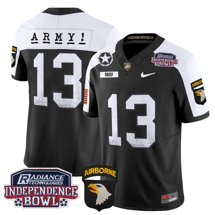 Men's Army Black Knights Independence Bowl Patch 2024 Vapor Limited Jersey - All Stitched