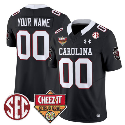 South Carolina Gamecocks 1980 Throwback Cheez-It Citrus Bowl Patch Vapor Limited Custom Jersey - All Stitched