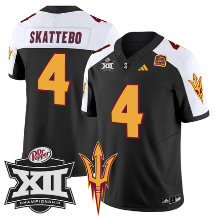 Men's Sun Devils 2024 Big 12 Championship Patch Vapor Limited Jersey - All Stitched