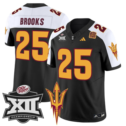 Men's Sun Devils 2024 Big 12 Championship Patch Vapor Limited Jersey - All Stitched