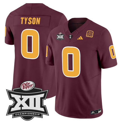 Men's Sun Devils 2024 Big 12 Championship Patch Vapor Limited Jersey - All Stitched
