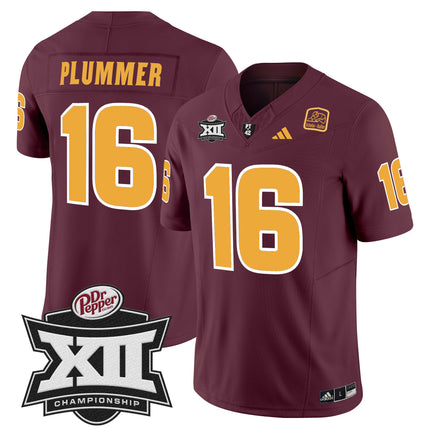 Men's Sun Devils 2024 Big 12 Championship Patch Vapor Limited Jersey - All Stitched
