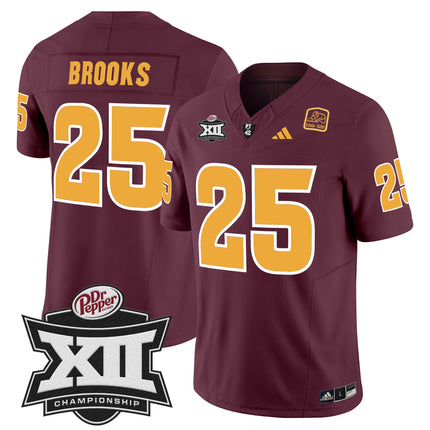 Men's Sun Devils 2024 Big 12 Championship Patch Vapor Limited Jersey - All Stitched