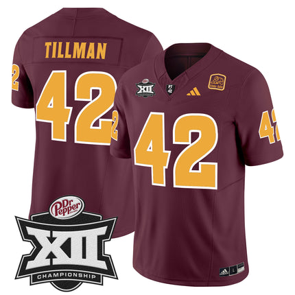 Men's Sun Devils 2024 Big 12 Championship Patch Vapor Limited Jersey - All Stitched