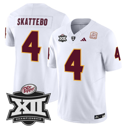 Men's Sun Devils 2024 Big 12 Championship Patch Vapor Limited Jersey - All Stitched