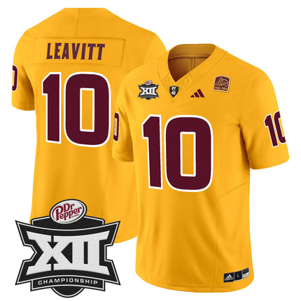 Men's Sun Devils 2024 Big 12 Championship Patch Vapor Limited Jersey - All Stitched