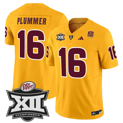 Men's Sun Devils 2024 Big 12 Championship Patch Vapor Limited Jersey - All Stitched