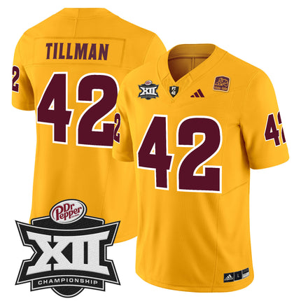 Men's Sun Devils 2024 Big 12 Championship Patch Vapor Limited Jersey - All Stitched