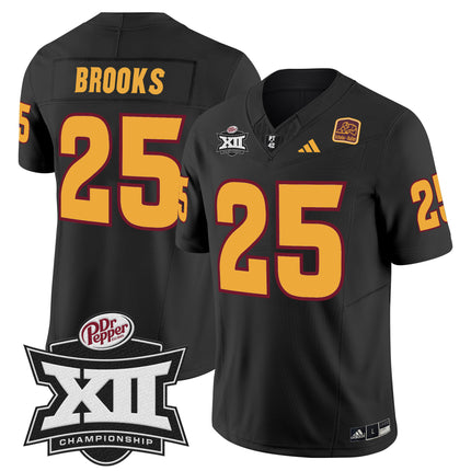 Men's Sun Devils 2024 Big 12 Championship Patch Vapor Limited Jersey - All Stitched
