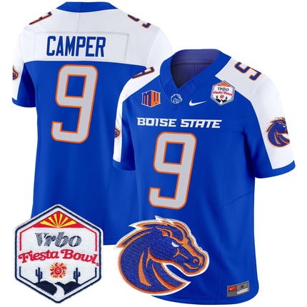 Men's Boise State Broncos 2025 The Fiesta Bowl Patch Vapor Limited Jersey - All Stitched