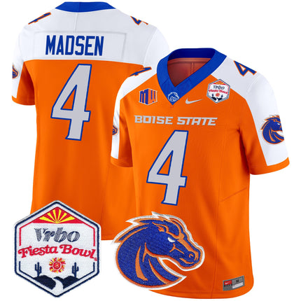 Men's Boise State Broncos 2025 The Fiesta Bowl Patch Vapor Limited Jersey - All Stitched