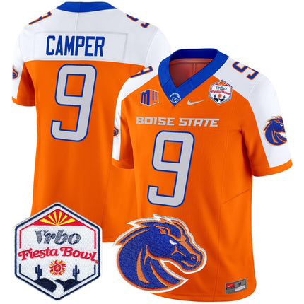 Men's Boise State Broncos 2025 The Fiesta Bowl Patch Vapor Limited Jersey - All Stitched