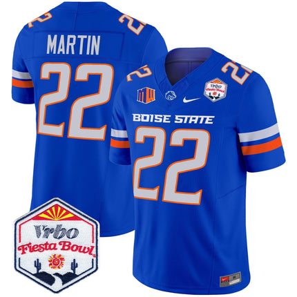 Men's Boise State Broncos 2025 The Fiesta Bowl Patch Vapor Limited Jersey - All Stitched