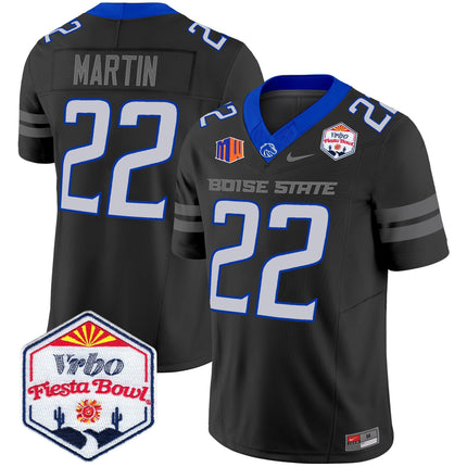 Men's Boise State Broncos 2025 The Fiesta Bowl Patch Vapor Limited Jersey - All Stitched