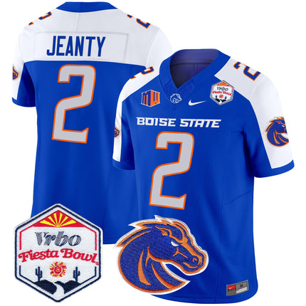 Men's Boise State Broncos 2025 The Fiesta Bowl Patch Vapor Limited Jersey - All Stitched