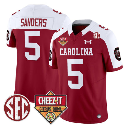 Men's South Carolina Gamecocks 1980 Throwback Cheez-It Citrus Bowl Patch Vapor Limited Jersey - All Stitched