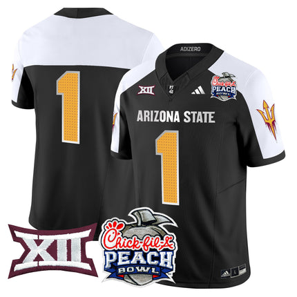 Men's Arizona State Sun Devils 2025 Peach Bowl Vapor Limited Jersey - All Stitched