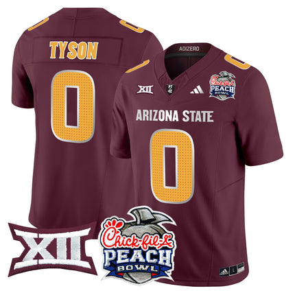 Men's Arizona State Sun Devils 2025 Peach Bowl Vapor Limited Jersey - All Stitched