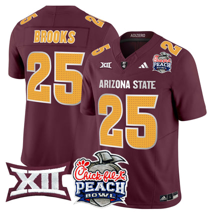 Men's Arizona State Sun Devils 2025 Peach Bowl Vapor Limited Jersey - All Stitched
