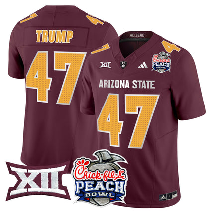 Men's Arizona State Sun Devils 2025 Peach Bowl Vapor Limited Jersey - All Stitched