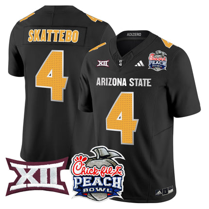 Men's Arizona State Sun Devils 2025 Peach Bowl Vapor Limited Jersey - All Stitched