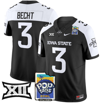 Men's Iowa State Cyclones 2025 PopTarts Bowl Patch Vapor Limited Jersey - All Stitched