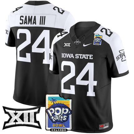 Men's Iowa State Cyclones 2025 PopTarts Bowl Patch Vapor Limited Jersey - All Stitched