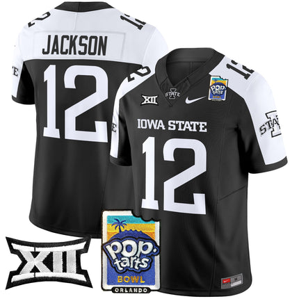 Men's Iowa State Cyclones 2025 PopTarts Bowl Patch Vapor Limited Jersey - All Stitched
