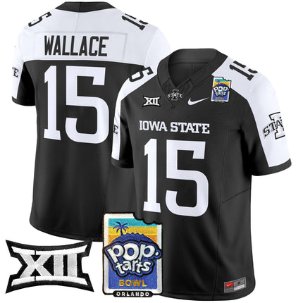 Men's Iowa State Cyclones 2025 PopTarts Bowl Patch Vapor Limited Jersey - All Stitched