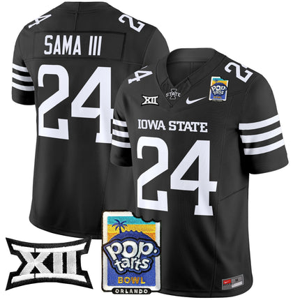 Men's Iowa State Cyclones 2025 PopTarts Bowl Patch Vapor Limited Jersey - All Stitched