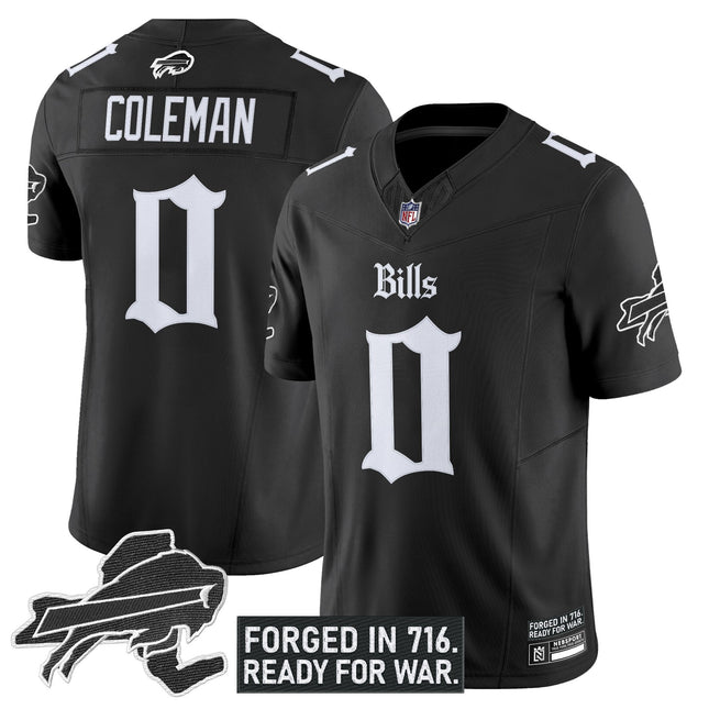 Men's Buffalo Bills 'Gothic Cold Front Edition' Vapor Limited Jersey - All Stitched