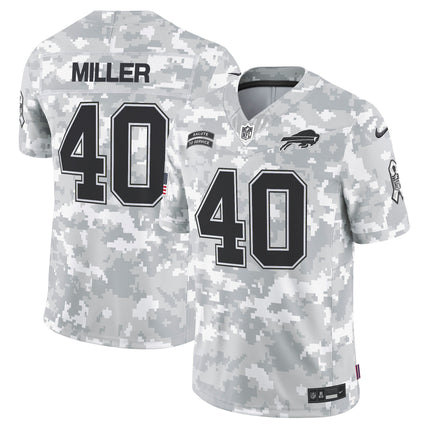 Buffalo Bills 2024 Salute to Service Vapor Limited Jersey - Arctic Camo - All Stitched