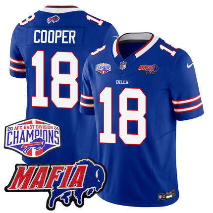 Men's Buffalo Bills 24/25 Jersey - Bills Mafia + AFC East Championship Patch
