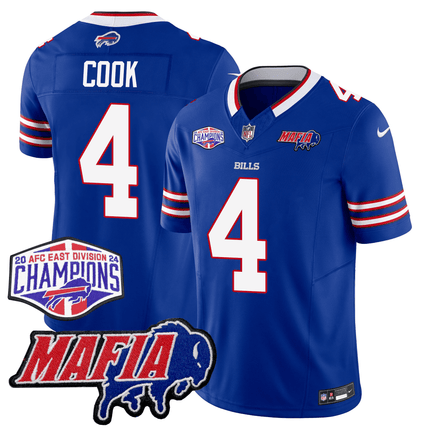 Men's Buffalo Bills 24/25 Jersey - Bills Mafia + AFC East Championship Patch